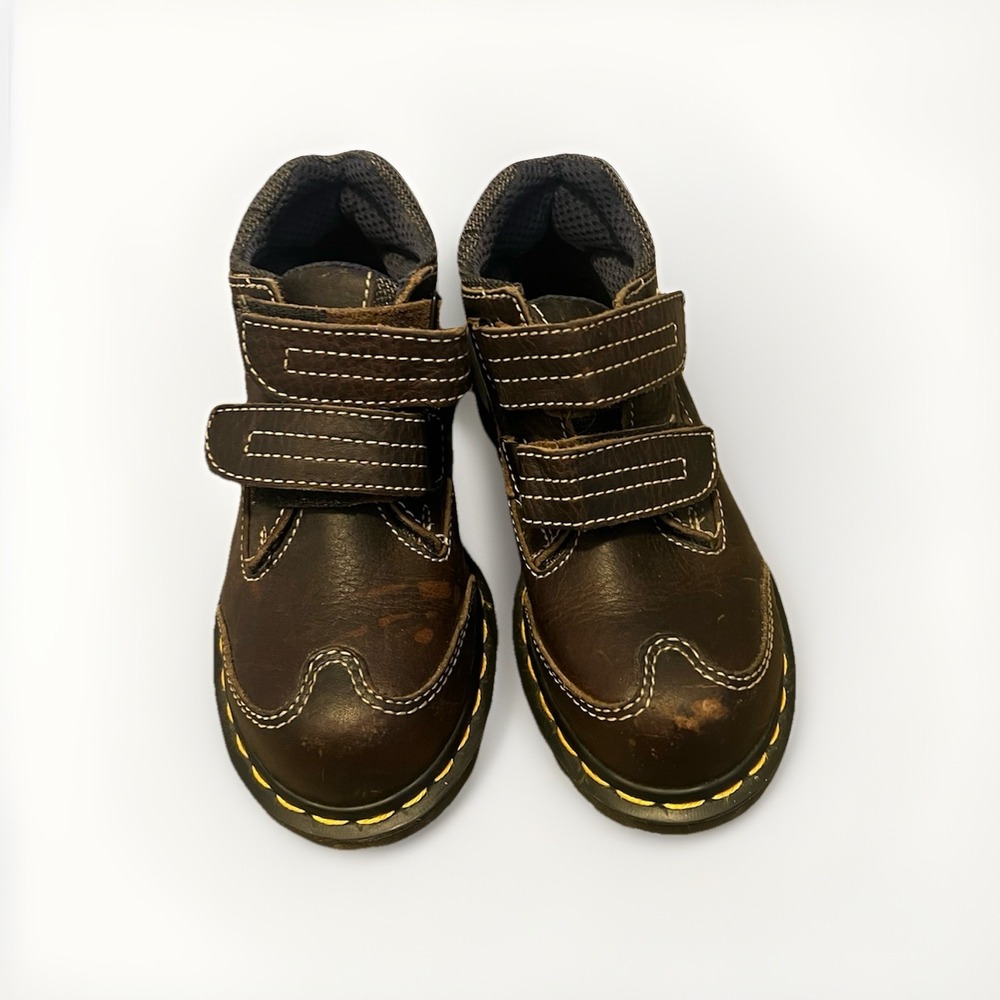 Dr Martens Kids 9852 Brown Leather Oxford Shoes 13 Made In England